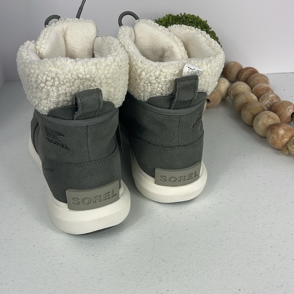 Sorel Waterproof Explorer Next Carnival Sz 9 Color Quarry,Sea Salt (NWT) - Picture 6 of 13